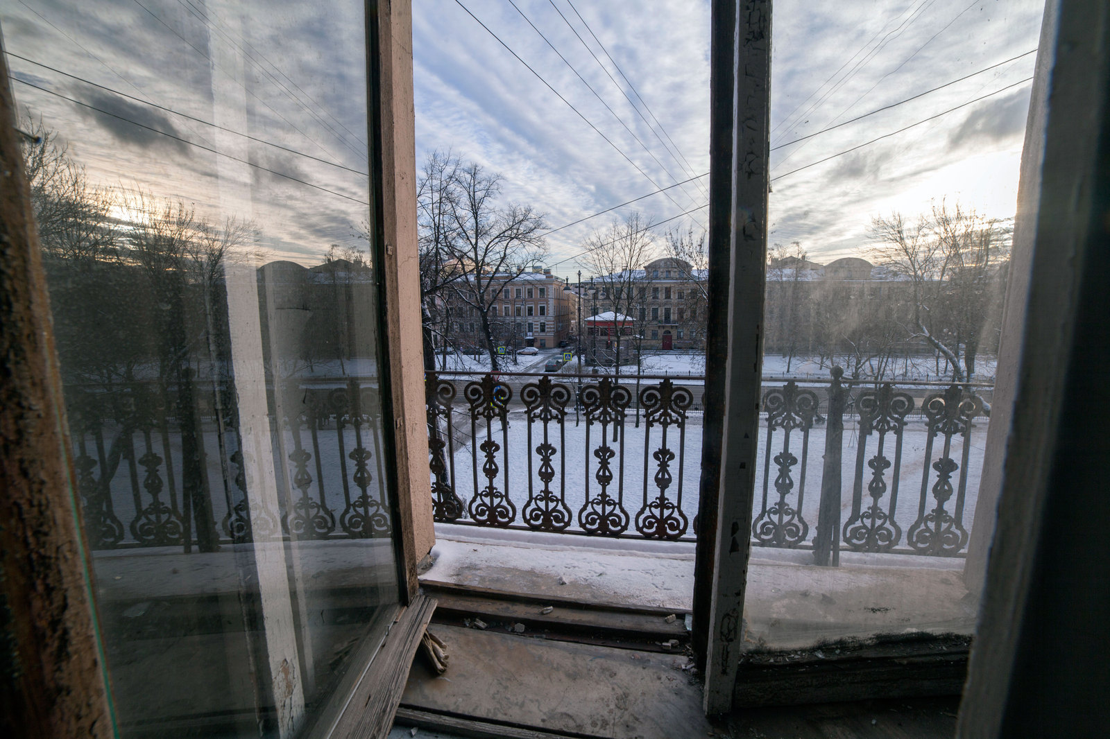 From the window of an abandoned house - My, Saint Petersburg, Abandoned, The photo, Old city, View