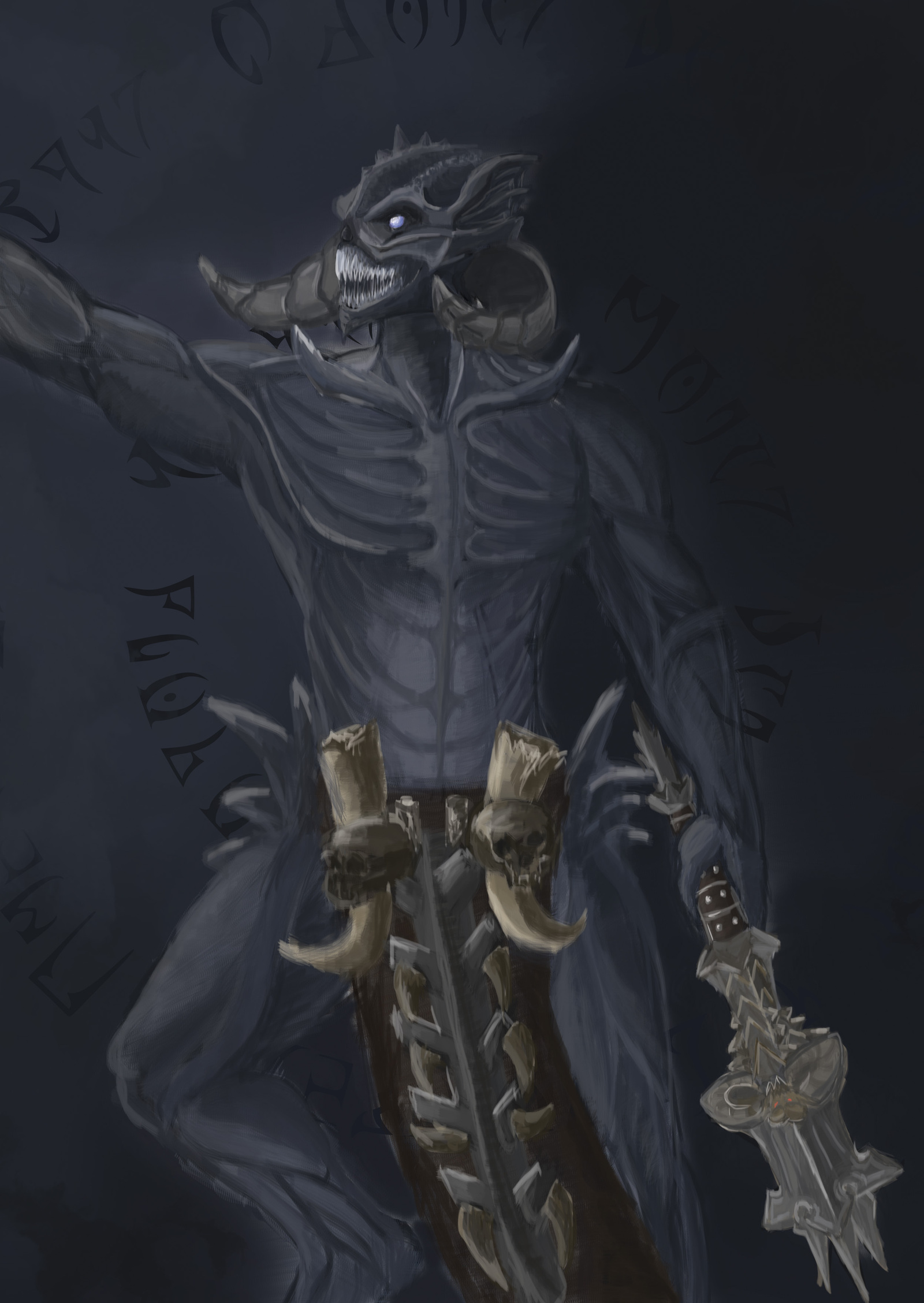 Molag Bal - My, Daedra, Molag Bal, The elder scrolls, Digital drawing