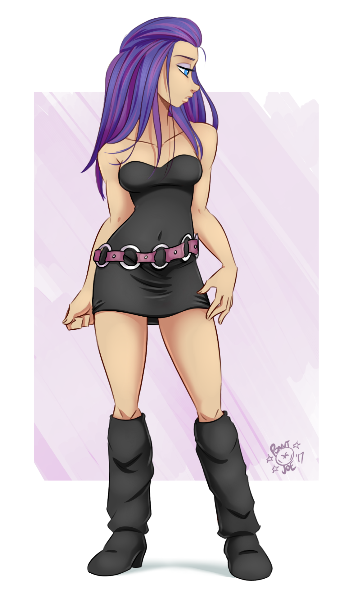 Rarity by PonutJoe - My little pony, PonyArt, Rarity, Humanization, Longpost, Ponutjoe