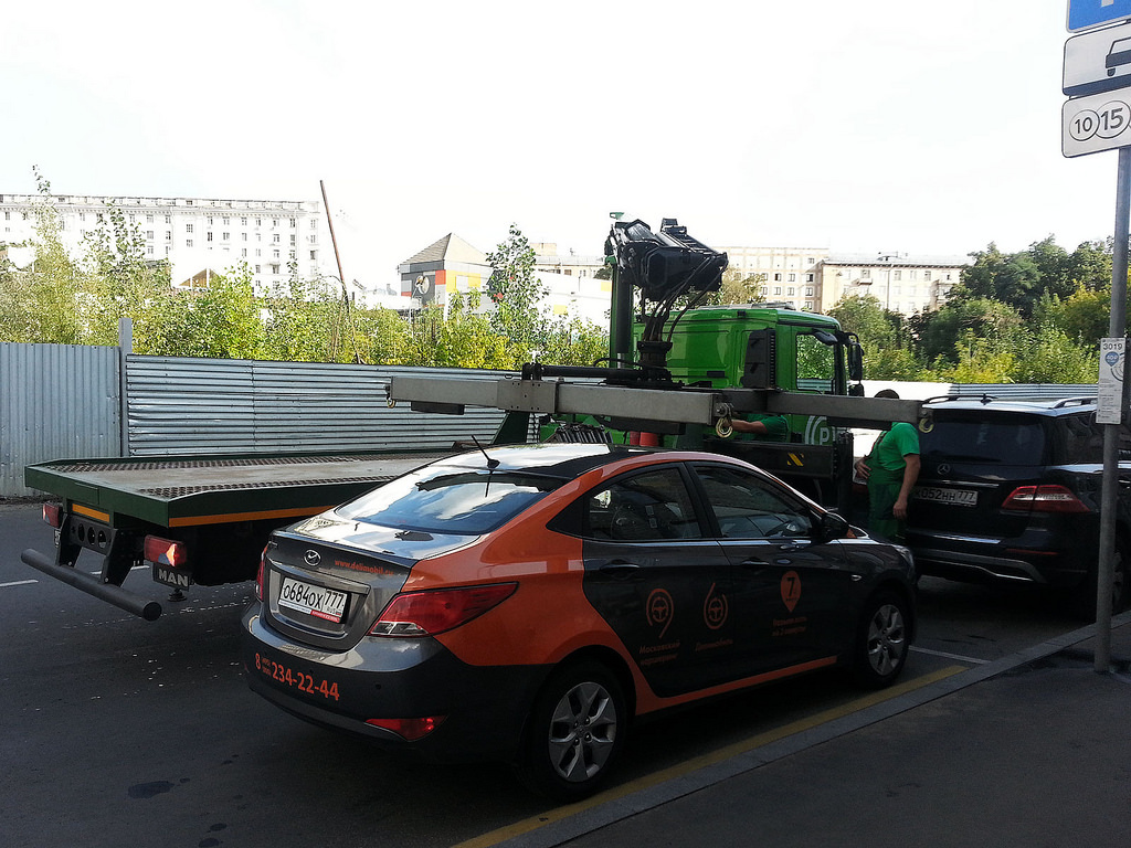 About the true tasks of tow trucks - My, Car sharing, Tow truck, Moscow