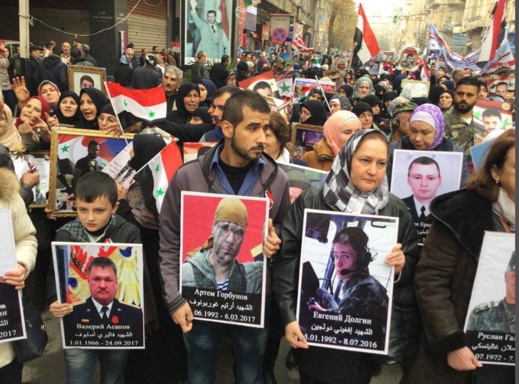 Syria. On the anniversary of the liberation of Aleppo, the Immortal Regiment was held for the first time.. - Syria, Immortal Regiment, Aleppo, Politics, Longpost