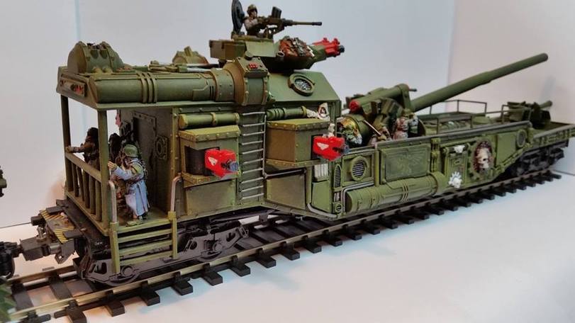 Choo-choo-choo heretics end - Modeling, Warhammer 40k, Death korps of krieg, Conversion, Longpost