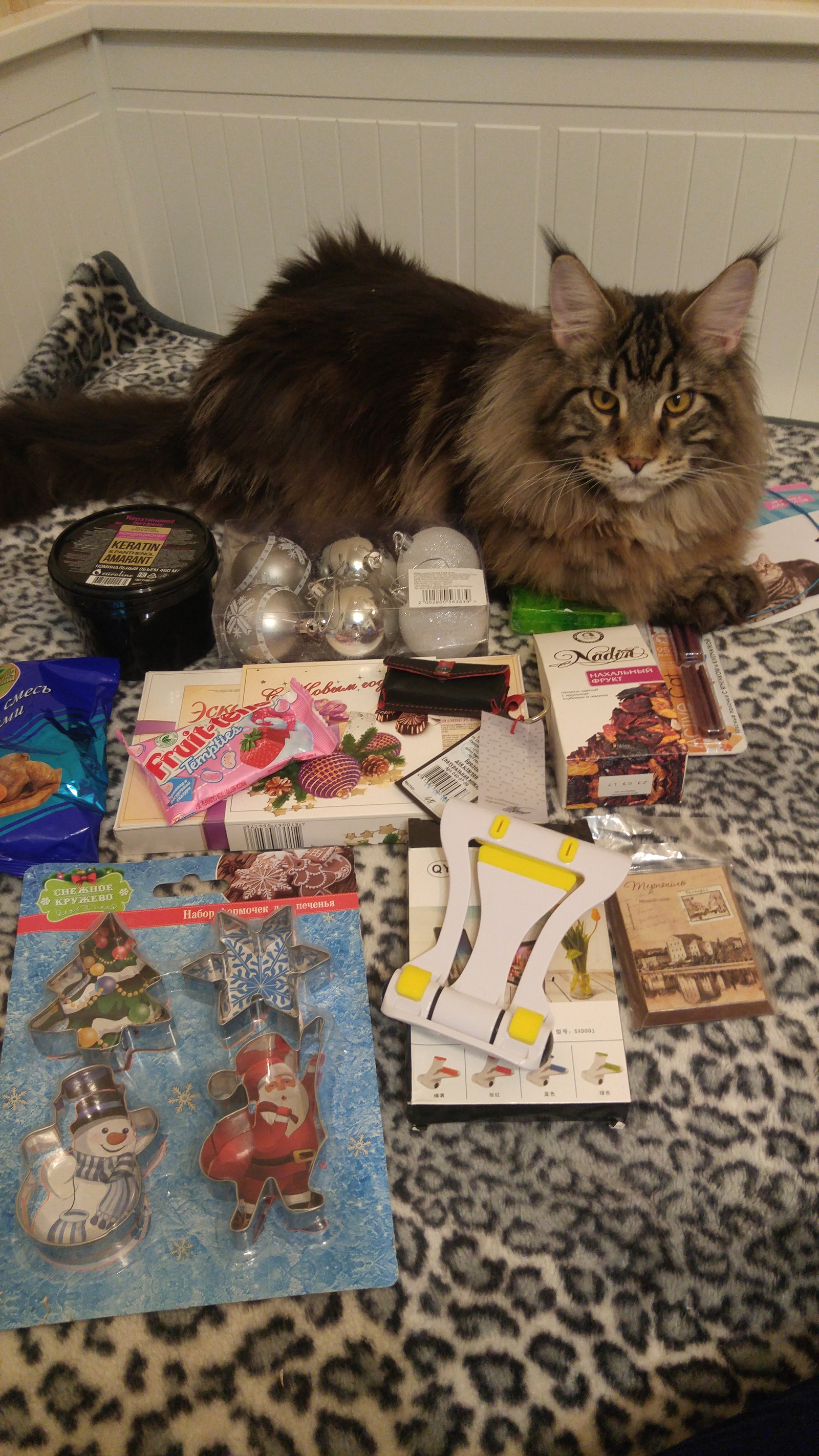 Secret Santa. - My, Gift exchange, Secret Santa, Longpost, cat