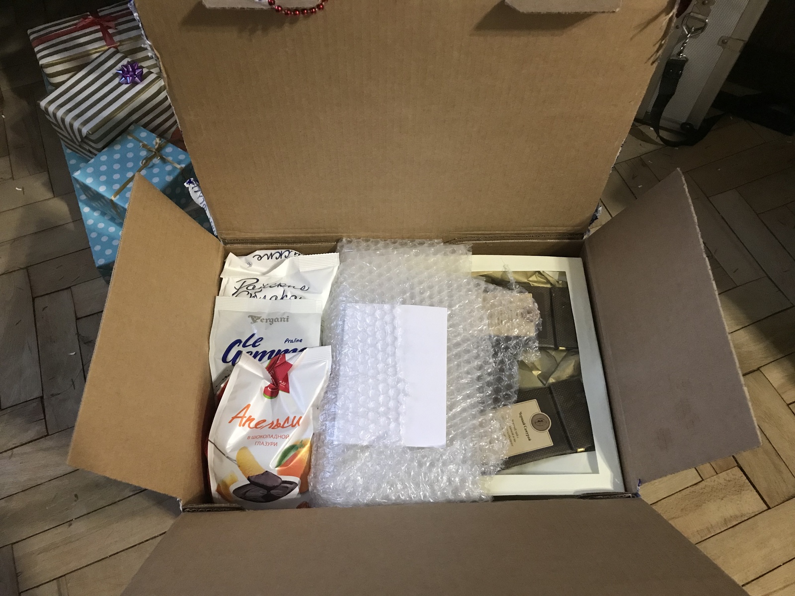 Received a gift from the secret Santa Claus! - My, Secret Santa, Father Frost, New Year, Presents, Longpost, Gift exchange