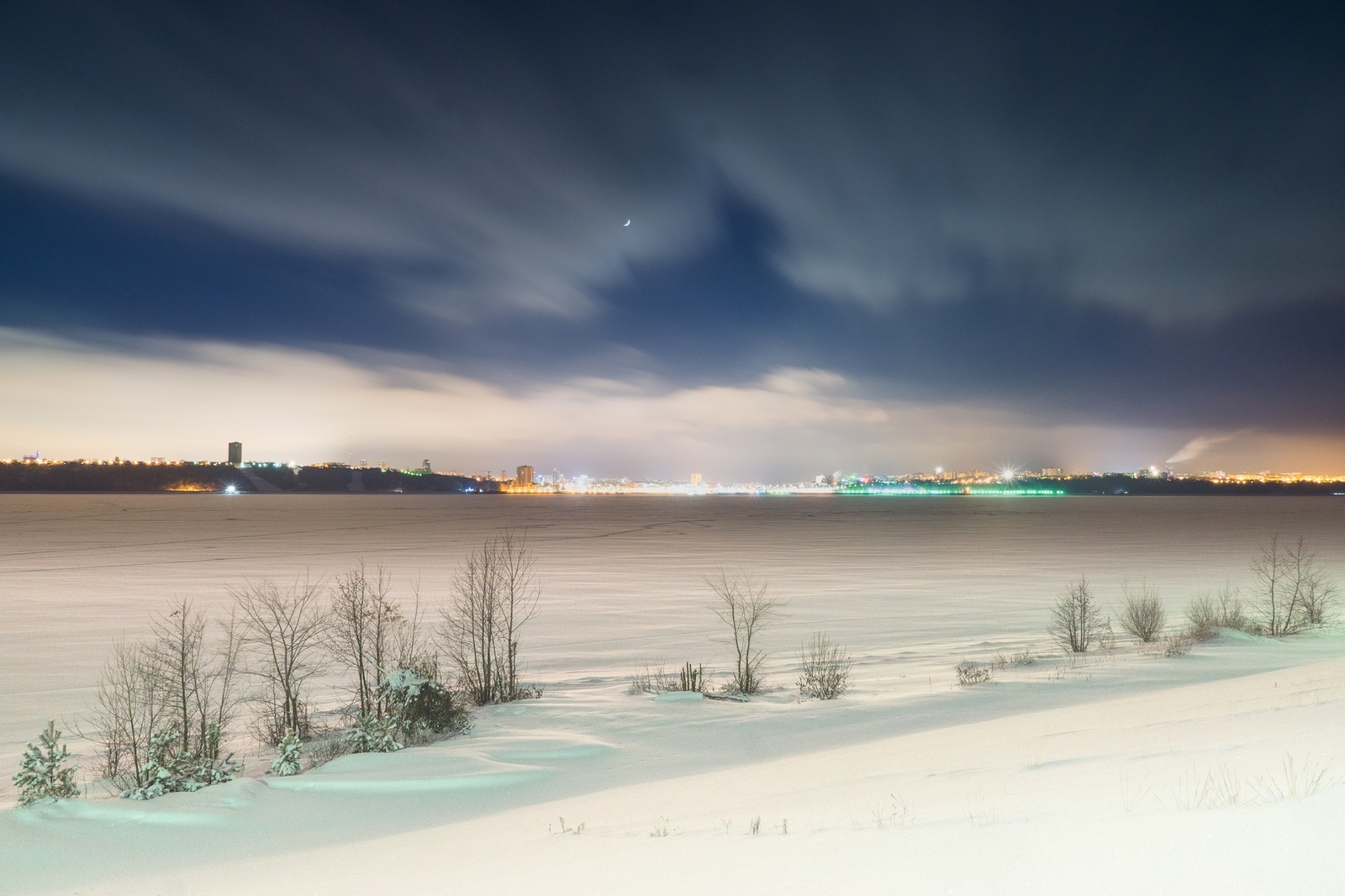 Winter Volga - My, Cheboksary, Chuvashia, Sony, Winter, Landscape, Cityscapes, Volga, Longpost, Street photography, Volga river