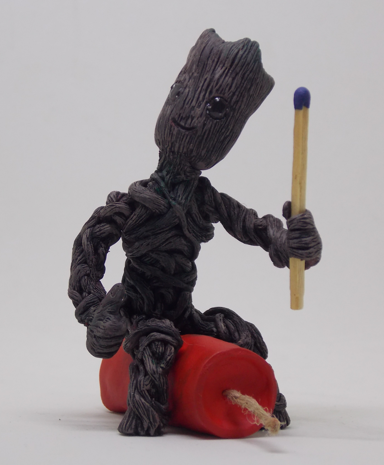 Groot - My, Groot, Guardians of the Galaxy, Polymer clay, Needlework without process, Longpost