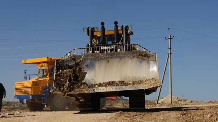 Development of a quarry for the extraction of crushed stone - My, Crushed stone, Career, Students, Explosion, Longpost