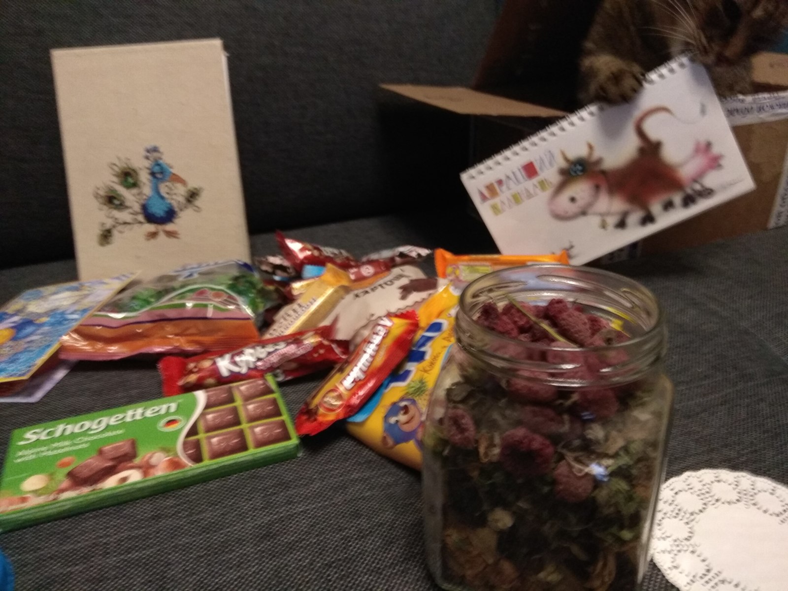 Gift from the Snow Maiden from Belgorod - My, Gift exchange, Secret Santa, Longpost, New Year's Kote, cat