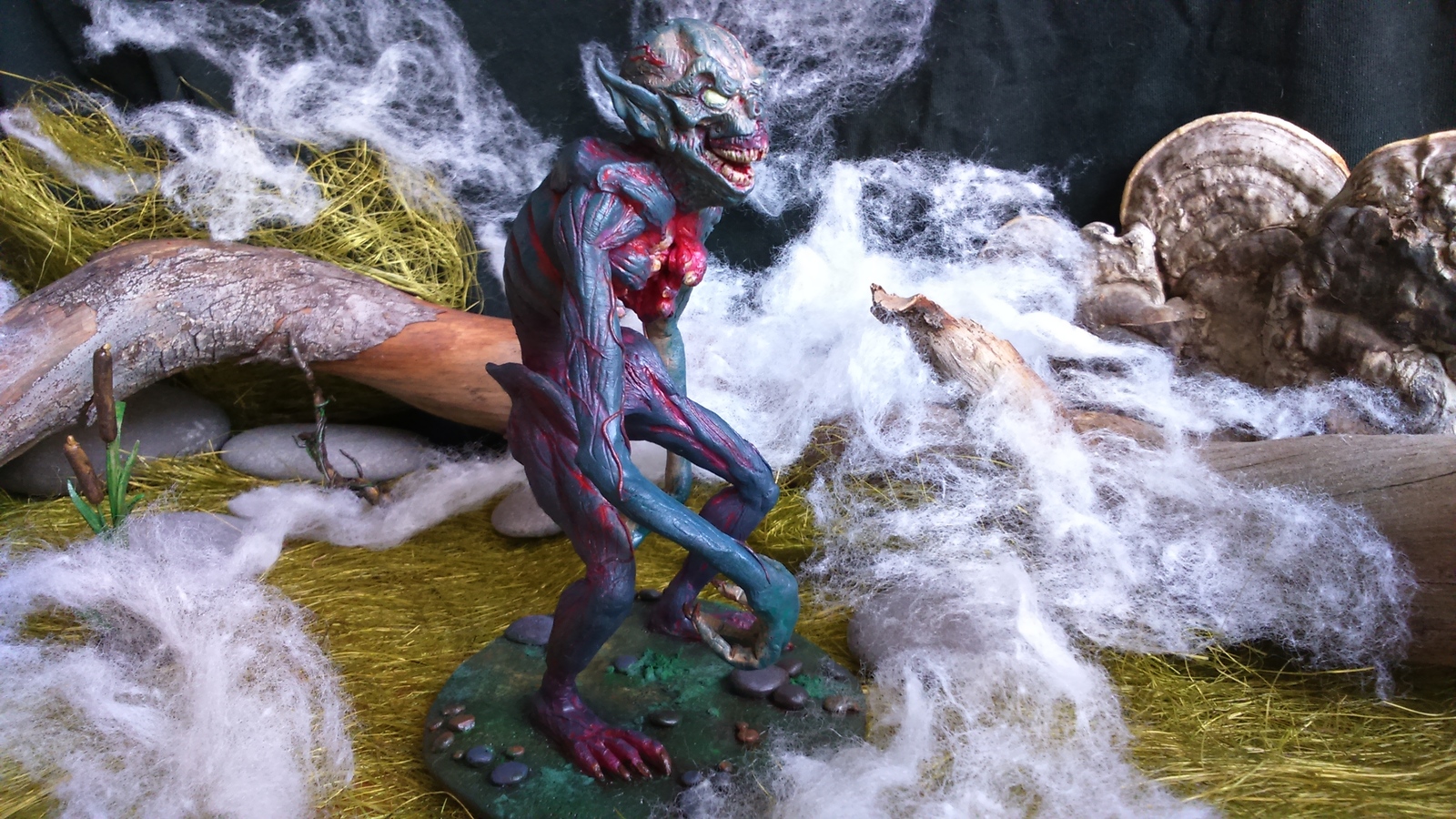 Nebula, he is Mglyak (from the game The Witcher 3) - My, The Witcher 3: Wild Hunt, The Witcher 3: Wild Hunt, Figurines, Statuette, With your own hands, , Polymer clay, Longpost