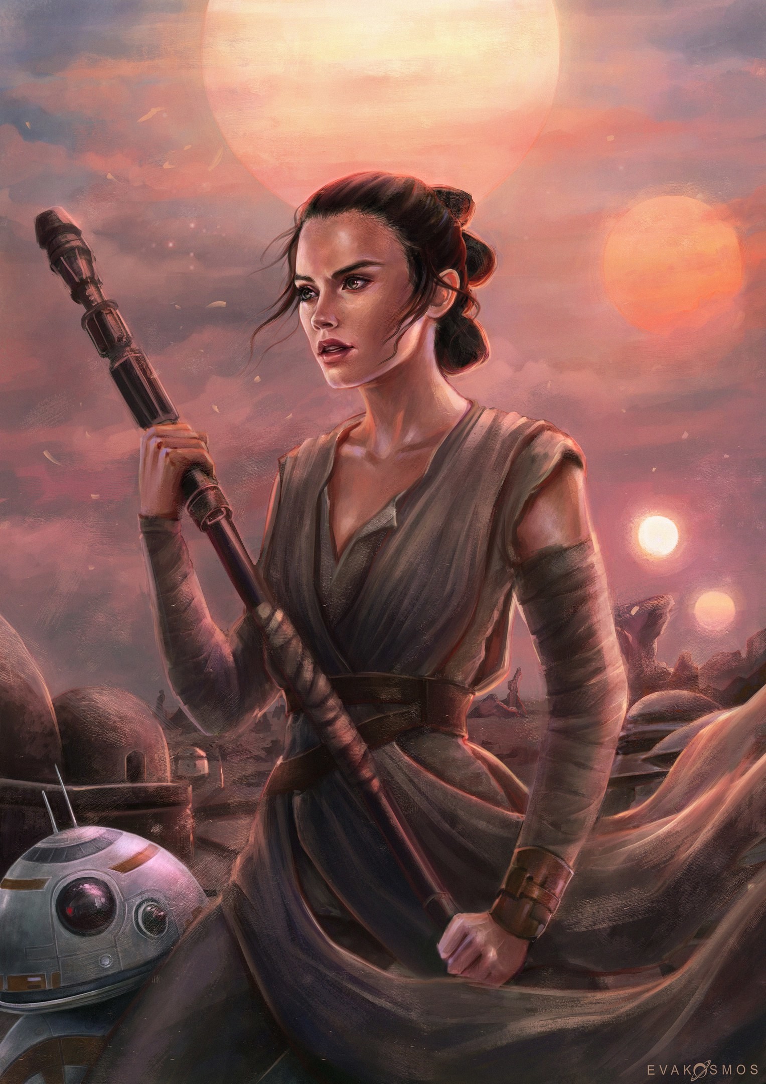 Rey by Eva Kosmos - Rey, Star Wars, Art, Eva Kosmos