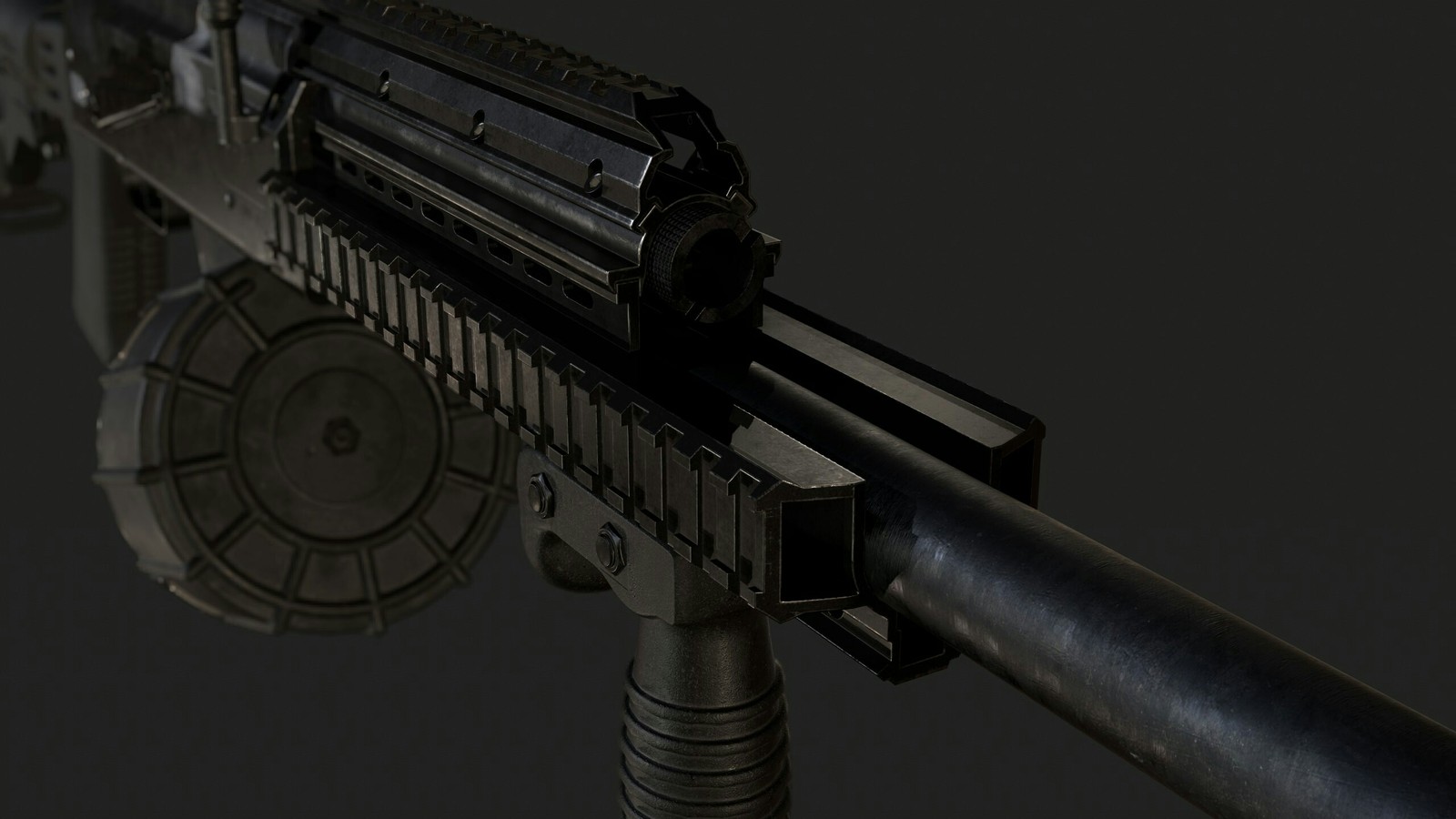 Saiga 12 - My, Weapon, Render, Longpost