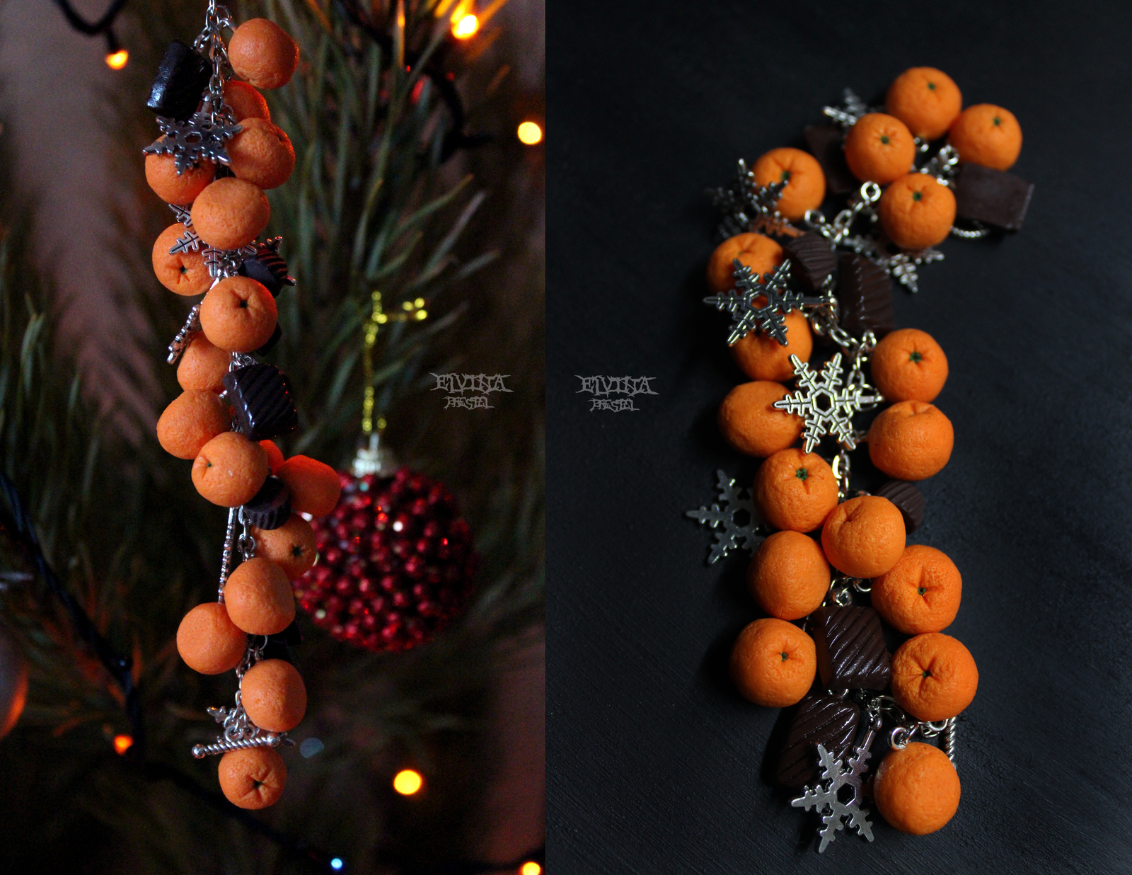 Tangerines, chocolates - My, Tangerines, Chocolate, A bracelet