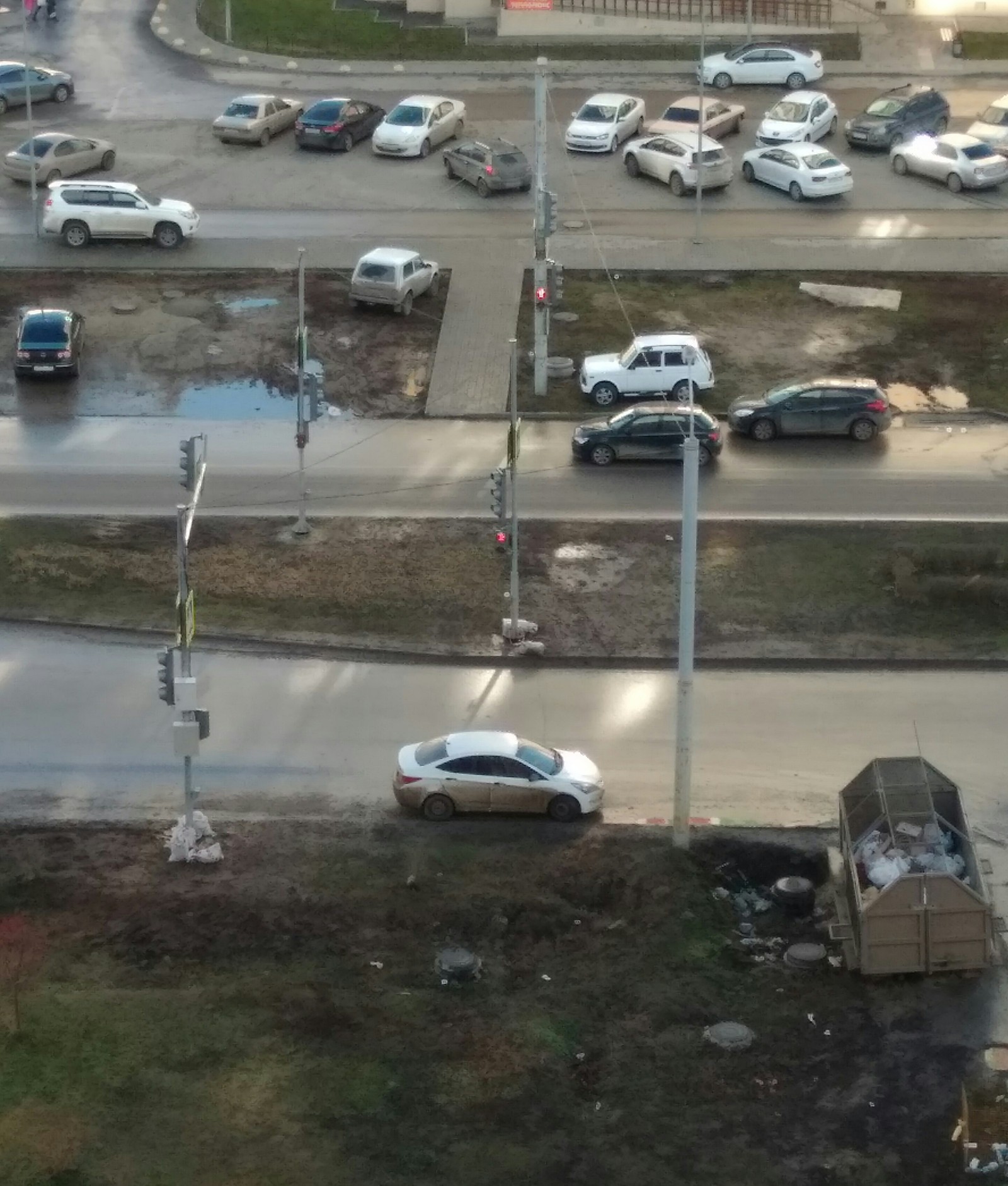 Crosswalk. Leventsovka. Rostov-on-Don. - My, Leventsovka, Crosswalk, Dirt, Danger, School, Longpost