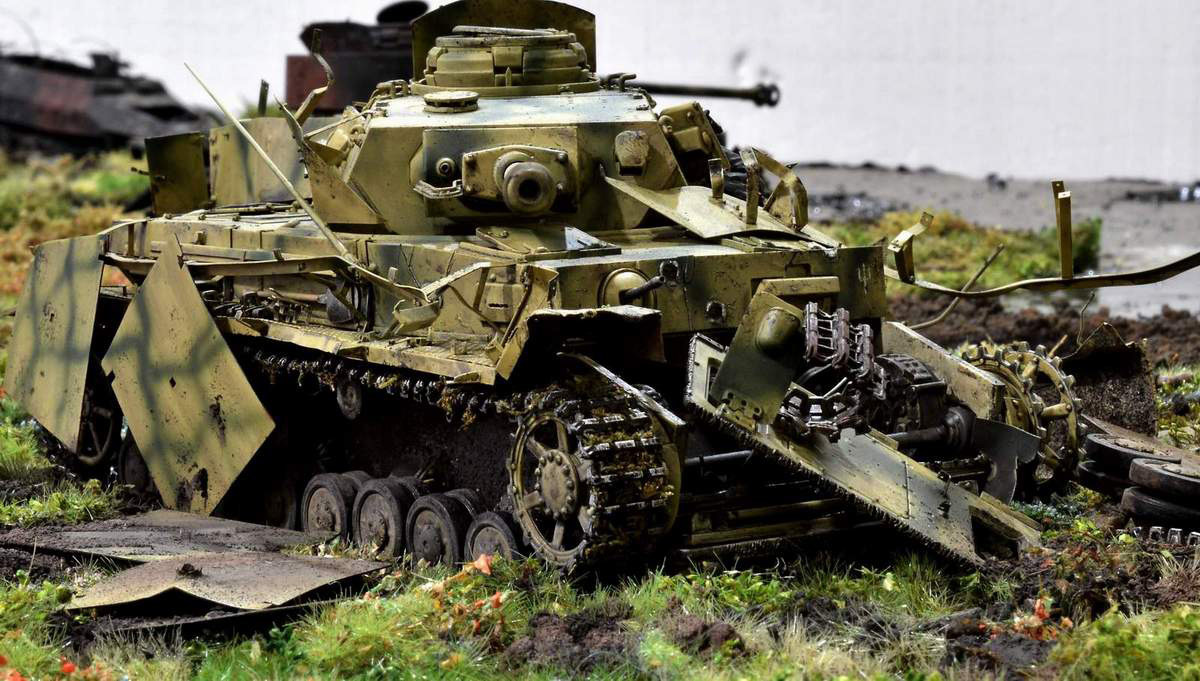 Pz.Kpfw. - Stand modeling, Diorama, Miniature, Longpost