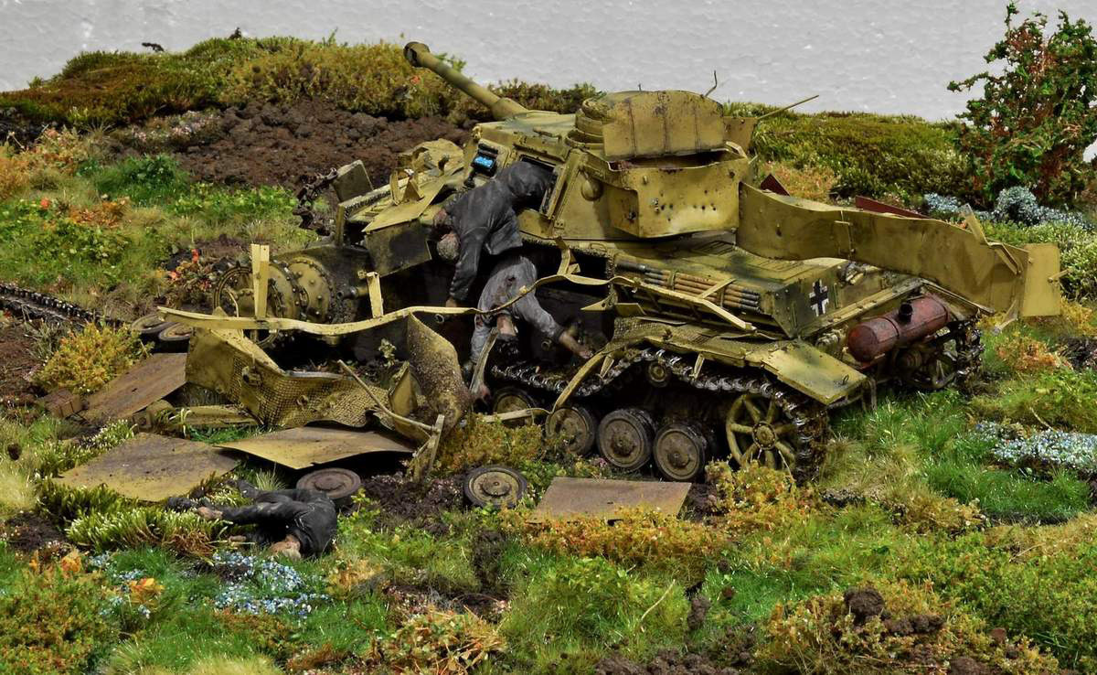 Pz.Kpfw. - Stand modeling, Diorama, Miniature, Longpost