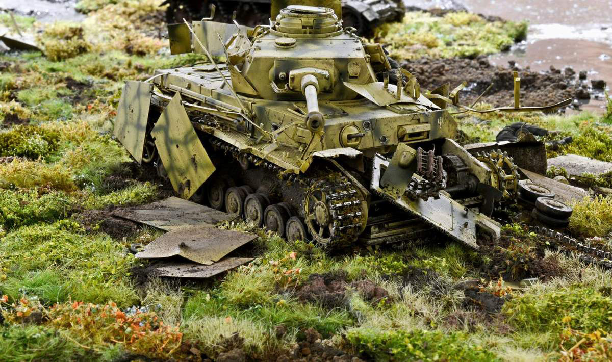 Pz.Kpfw. - Stand modeling, Diorama, Miniature, Longpost