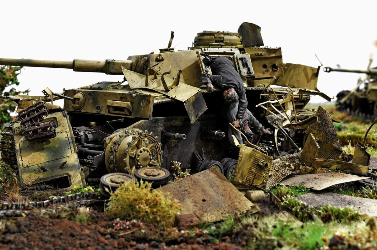 Pz.Kpfw. - Stand modeling, Diorama, Miniature, Longpost