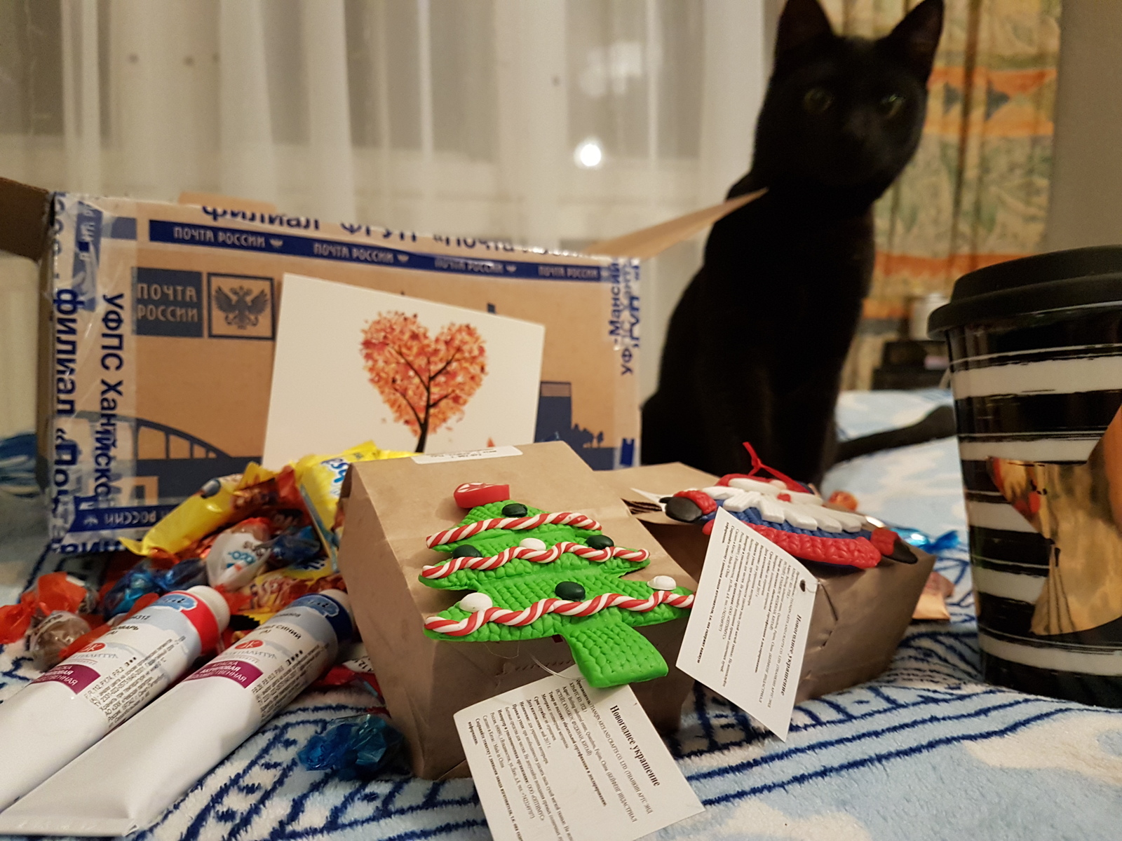 My Secret Santa from Surgut - My, Catomafia, Gift exchange, Secret Santa, New Year, cat, My, Longpost