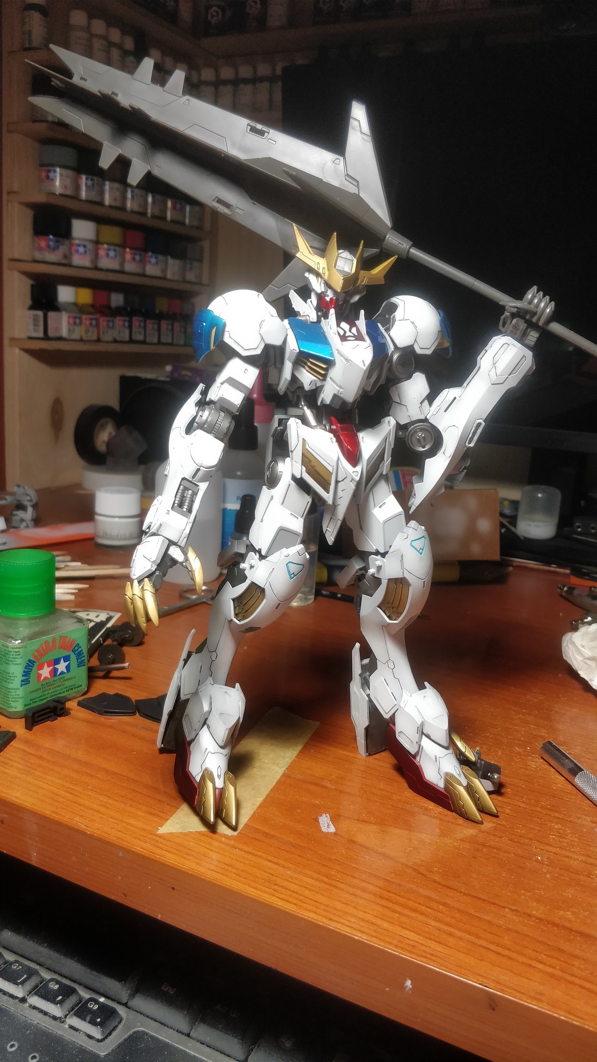 Сборка модели Barbatos Lupus Rex. Часть 2. - Моё, Моделизм, Barbatos, Lupus, Rex, Сборная модель, Bandai, Стендовый моделизм, Длиннопост