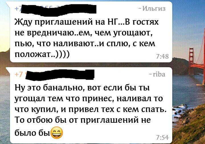 Как напроситься в гости на Новый Год ? Есть ответ. - Моё, Новый Год, Whatsapp, Переписка, Лайфхак