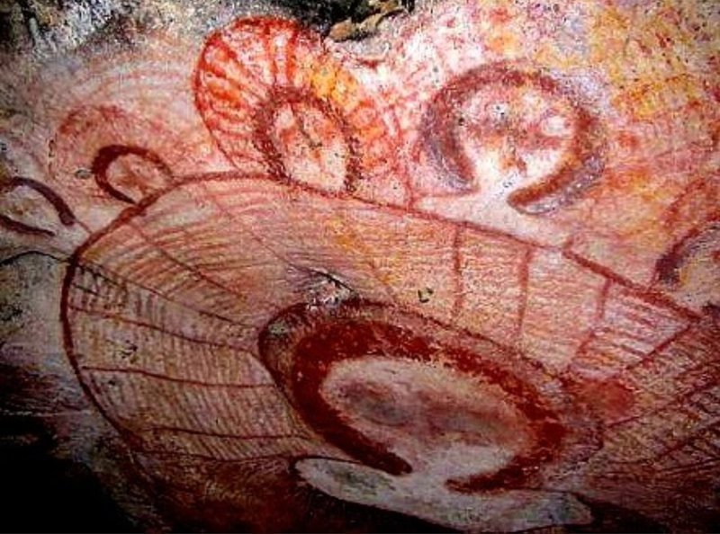 From past...... - UFO, Rock painting, Civilization, Antiquity, Story, Longpost