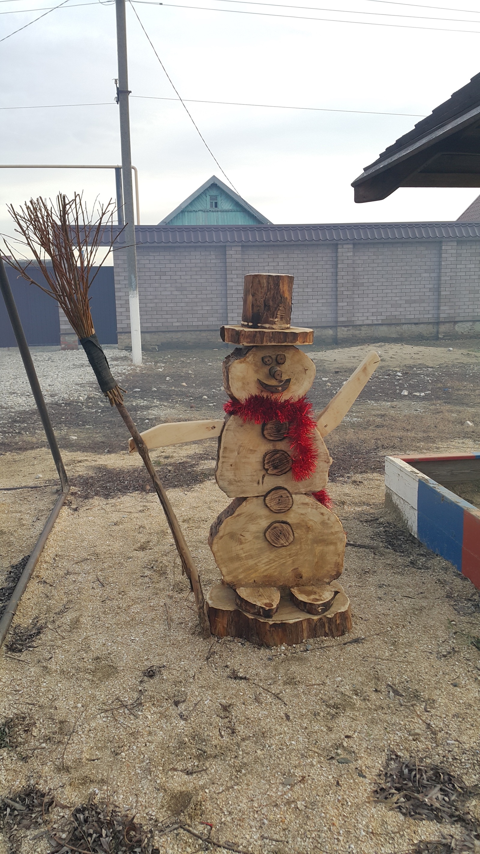 In vain you envy - My, Krasnodar, Краснодарский Край, Weather, Heat, snowman, Longpost