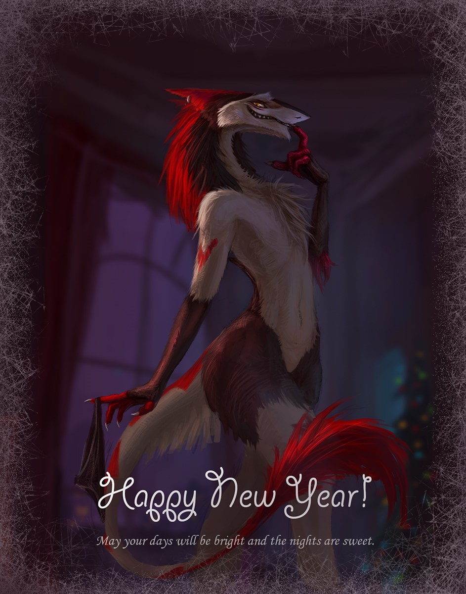 Greeting cards from Heni - NSFW, Furry, Art, Sergal, Anthro, Heni, Furotica, Longpost