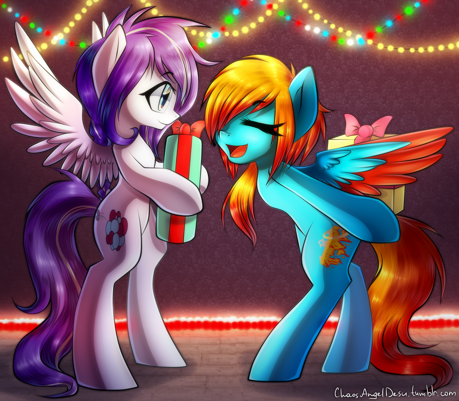 It's time to exchange gifts - My little pony, Original character, Chaosangeldesu