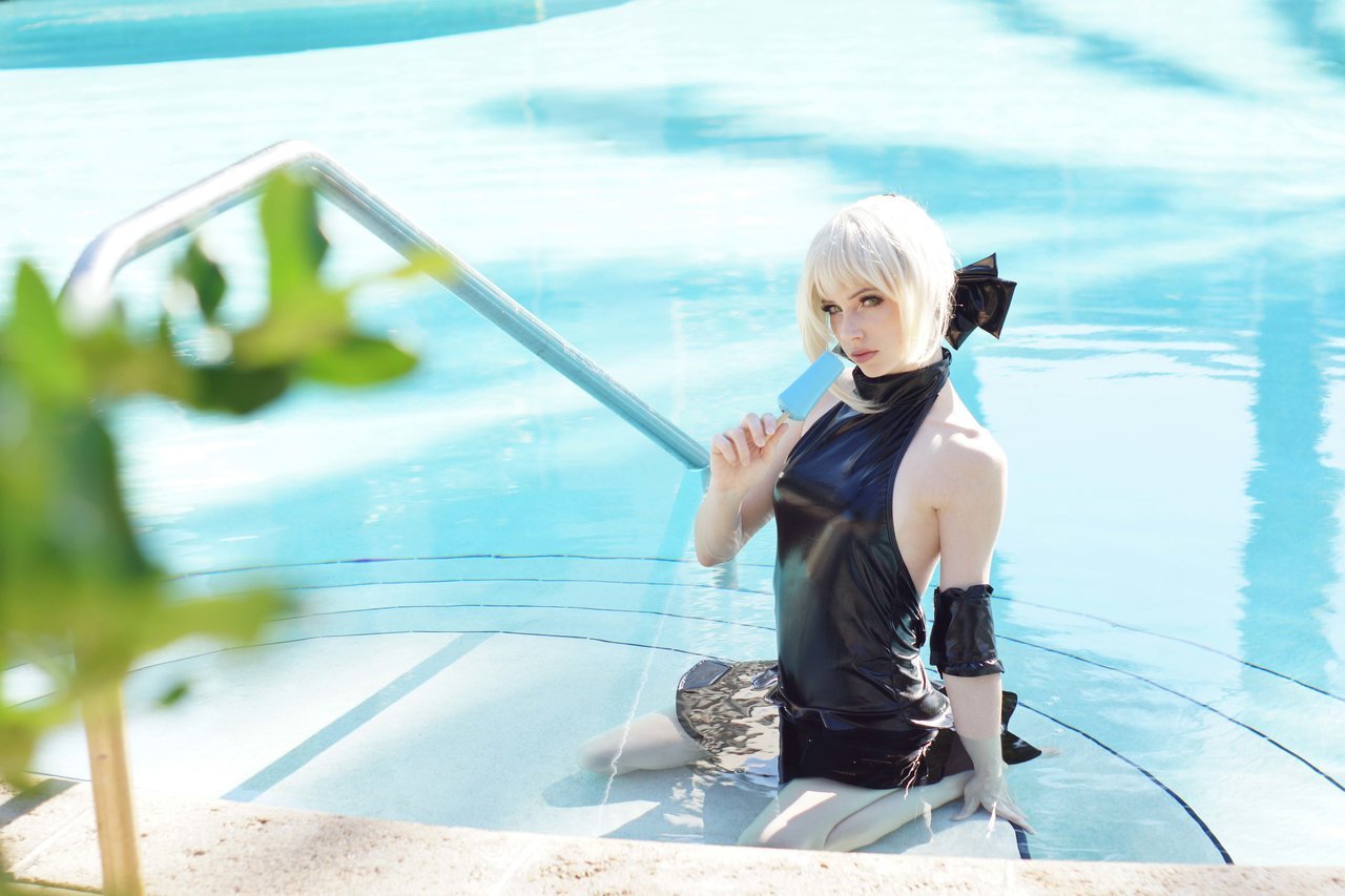 Swimsuit Saber! - , Saber alter, Fate, Megancoffey, Cosplay, Beautiful girl, Anime, Longpost