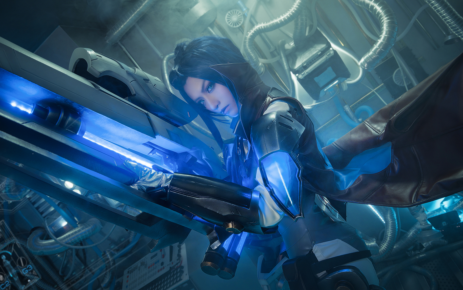 League of Legends - Pulsefire Caitlyn - League of legends, , Cosplay, GIF, Longpost