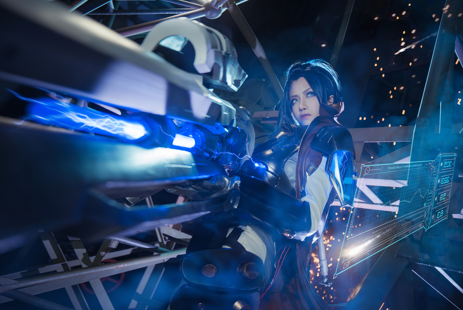 League of Legends - Pulsefire Caitlyn - League of legends, , Cosplay, GIF, Longpost