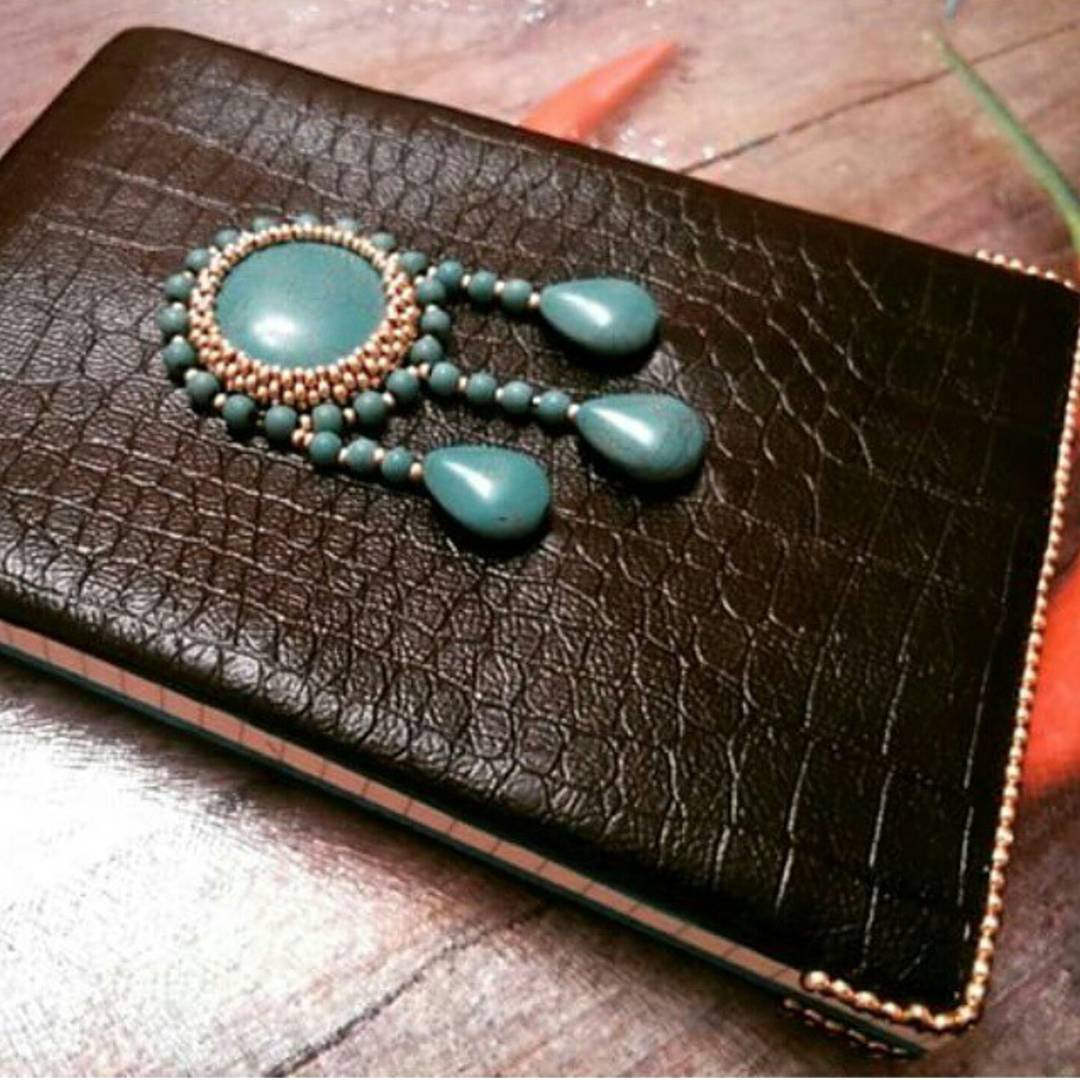 These are the diaries I make in my spare time. - My, Handmade, Diary, Beadwork, Natural stones, Hobby, The photo, Longpost