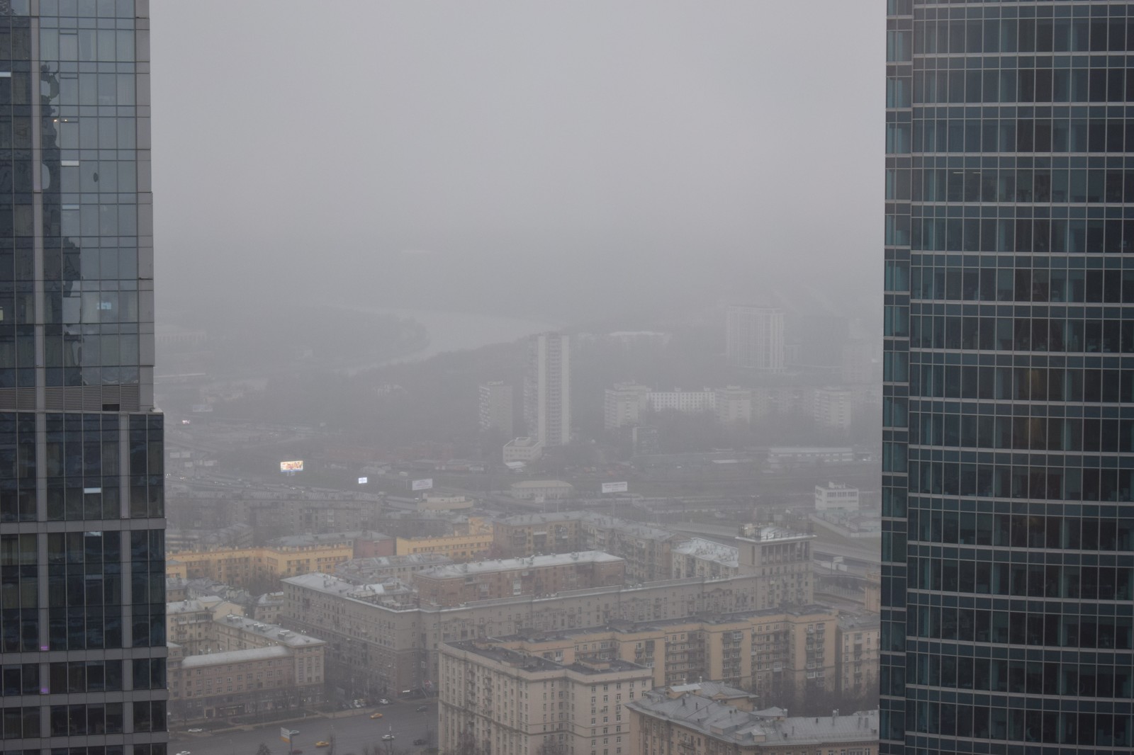 Туманное новогоднее Moscow City - Моё, Москва, Новый Год, Туман, Москва-Сити, Рукожоп, Фотография, Длиннопост