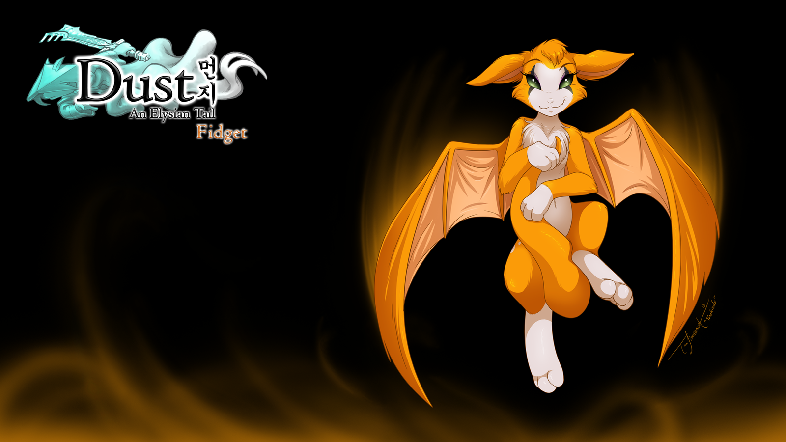 Fidget - Furry, , Dust: an Elysian tail, , , Tom Fischbach, Alfa995, , GIF, Longpost