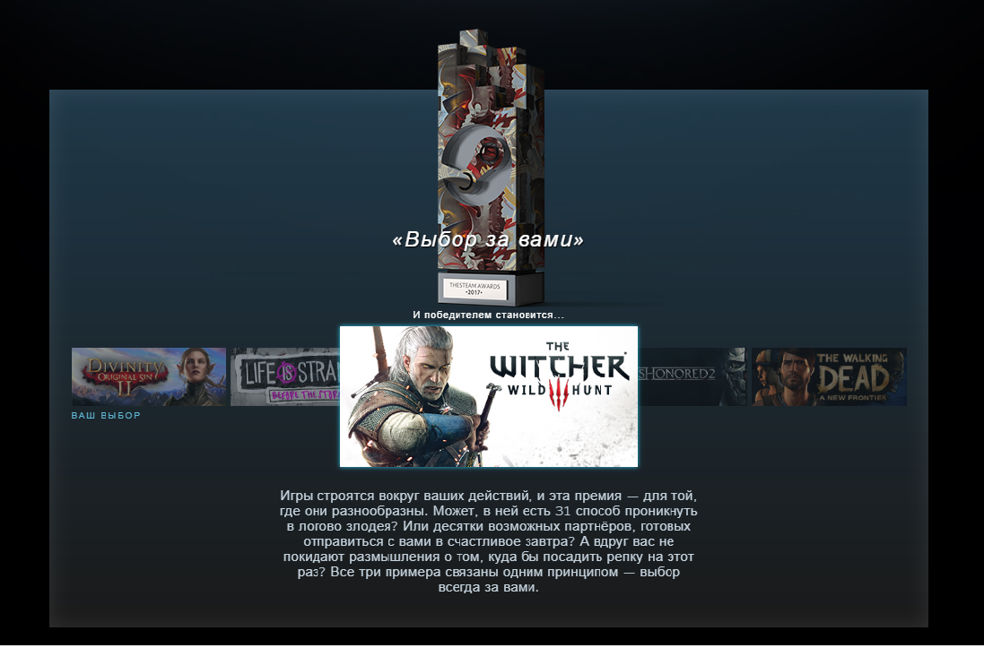 Steam Award - , Witcher