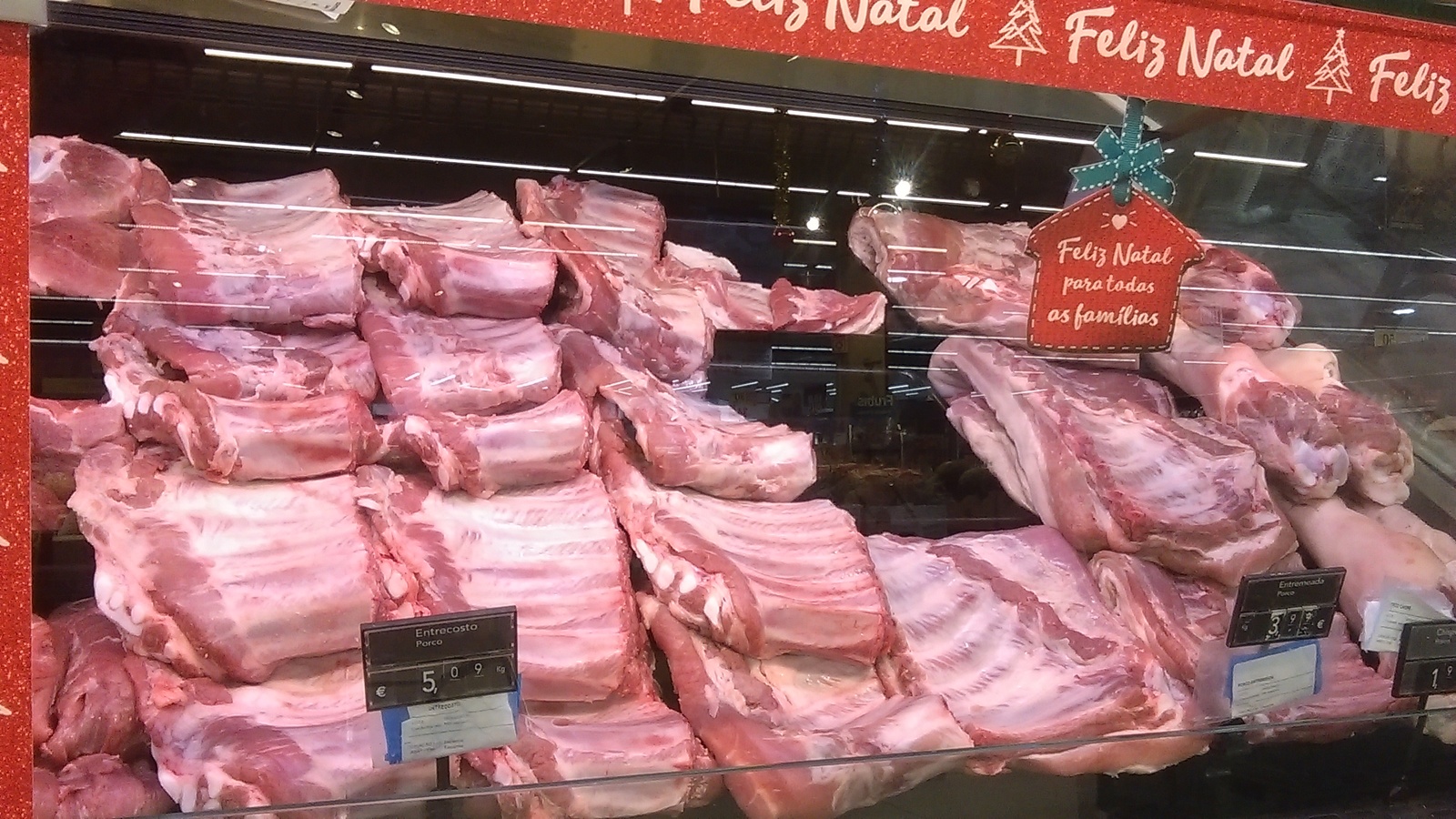 Portuguese hypermarket - meat department - My, Longpost, Portugal, Meat, Score, Prices