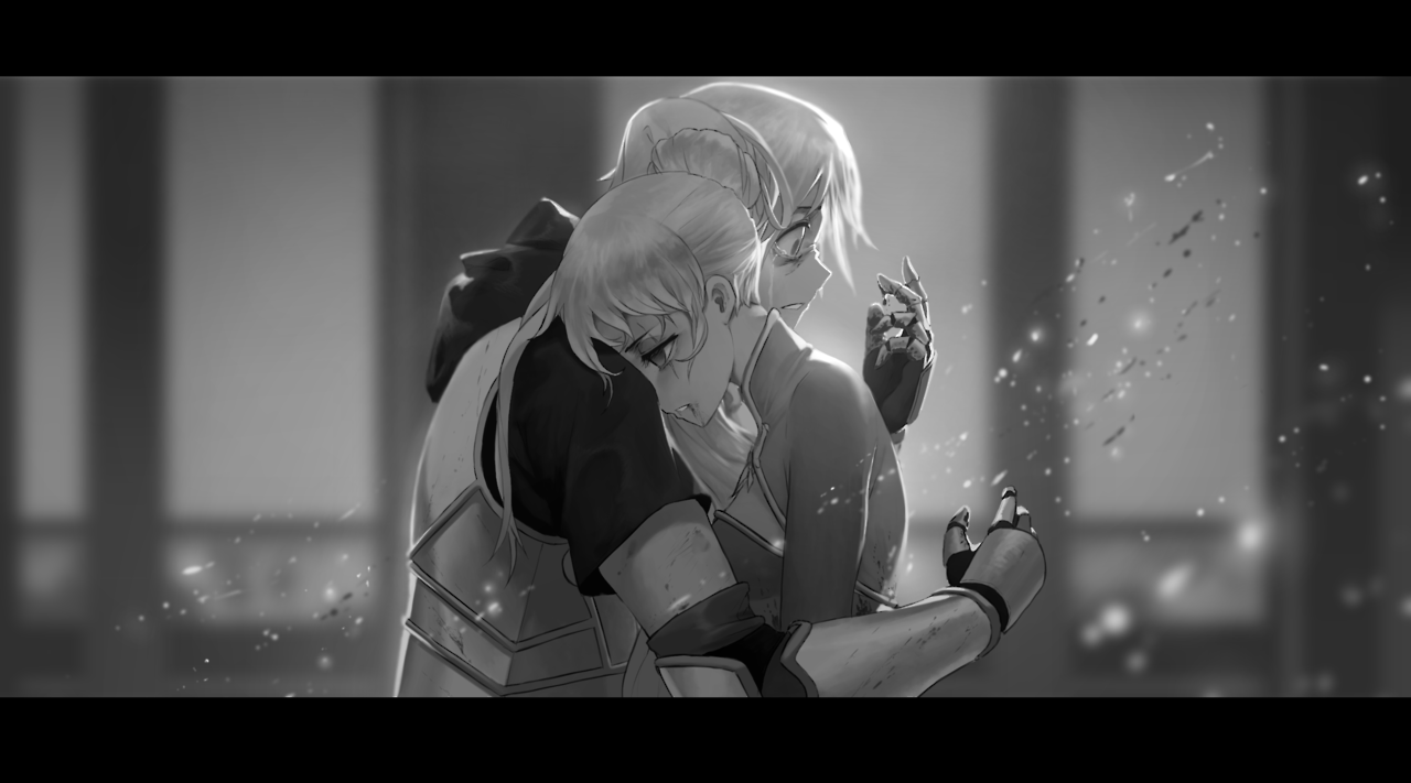 A bad Deja vu
 - RWBY, Weiss schnee, Jaune Arc, Anime art, Art, Anime, Not anime