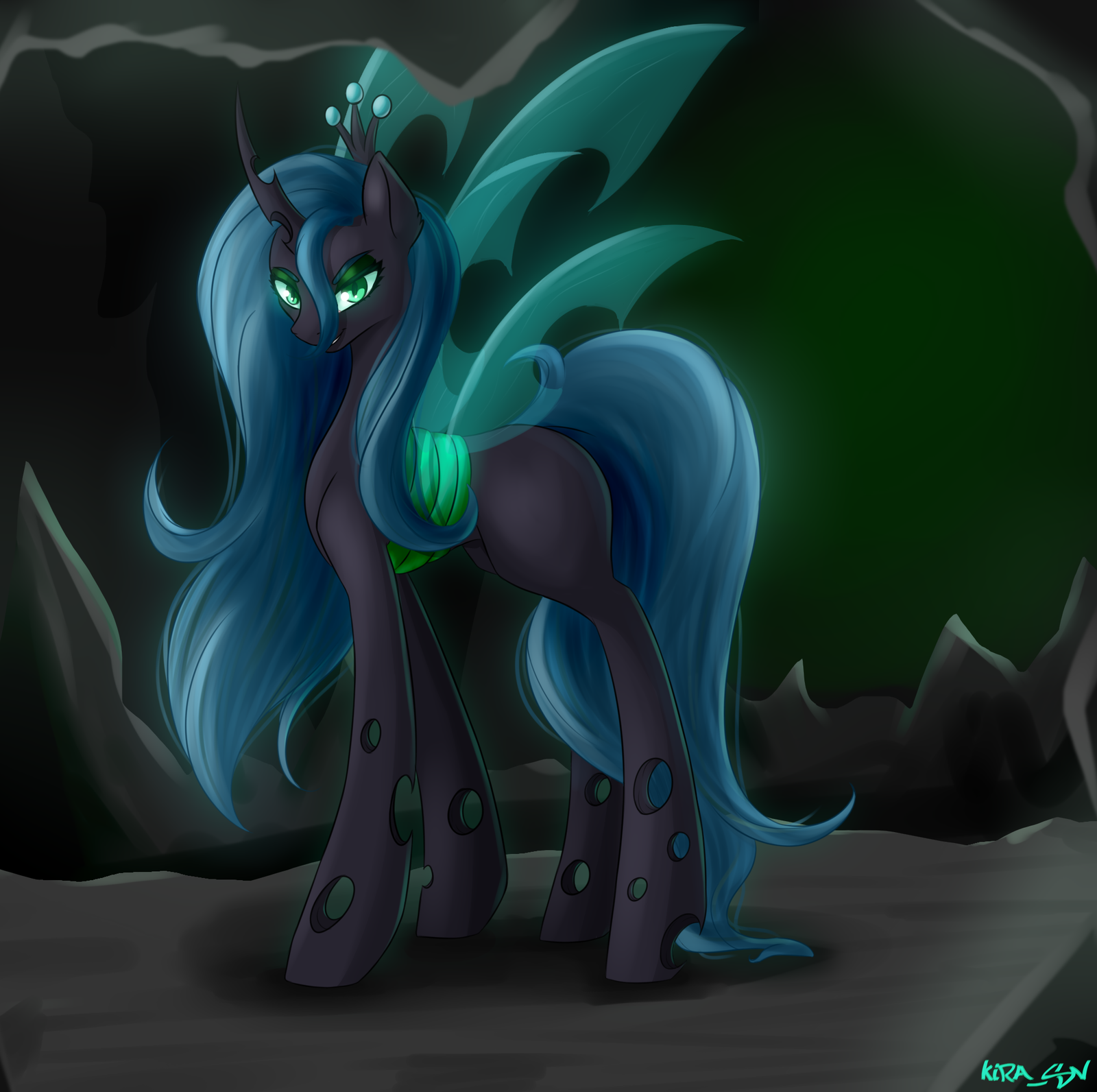 Queen Chrysalis - My Little Pony, PonyArt, Queen Chrysalis, Kirasunnight