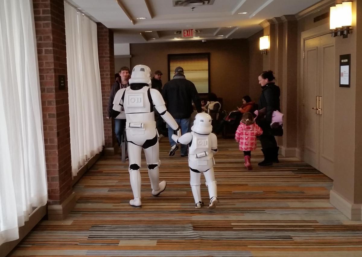 Again, they will not fall into the desired class - Stormtrooper, Cosplay, Star Wars stormtrooper, Parents and children, Children, Adults