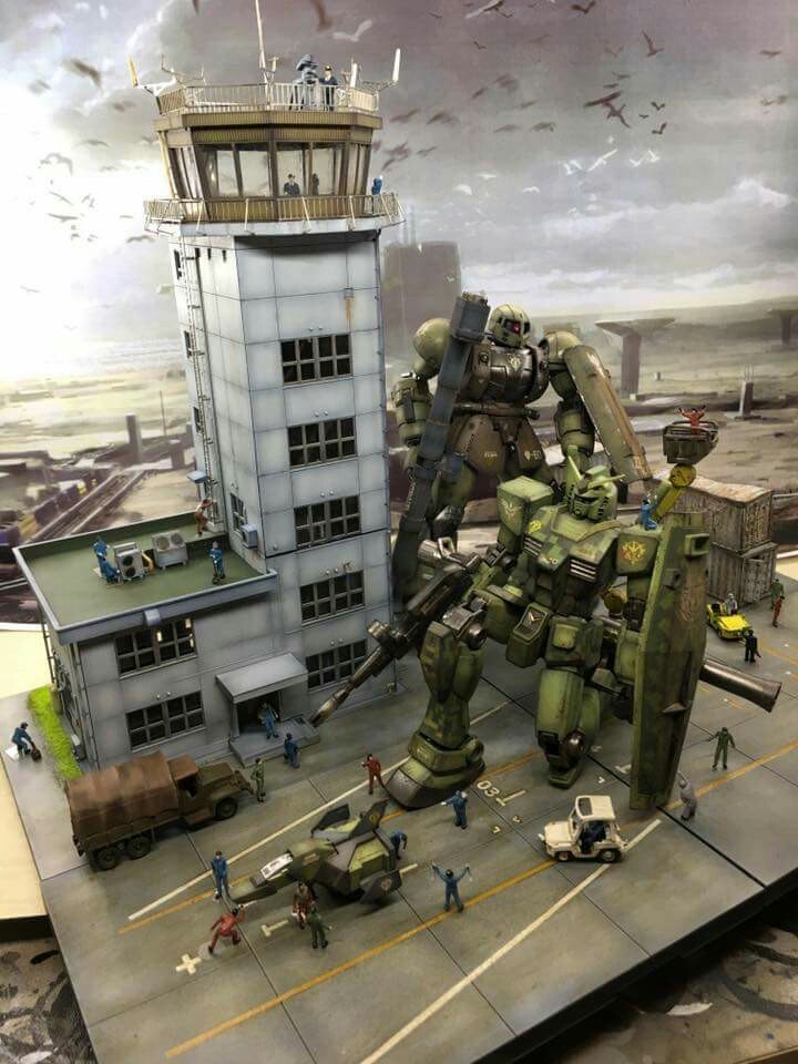 СБОРНЫЕ МОДЕЛИ РОБОТОВ GUNDAM .ЧАСТЬ 5 DIORAMA 2 - Моё, Gundam, Аниме, Интересное, Длиннопост