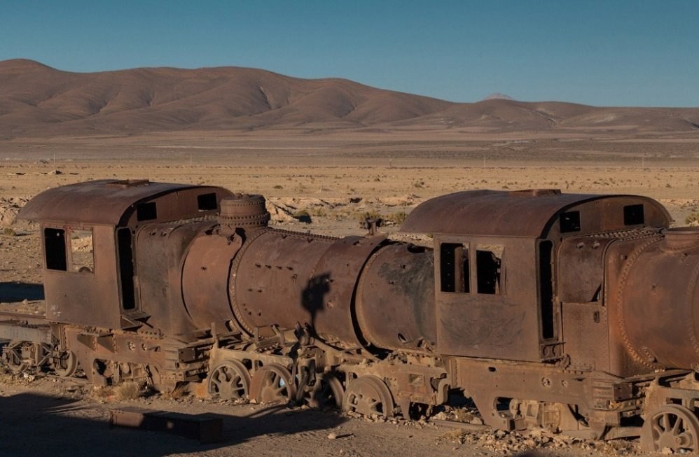 Cemetery of steam locomotives in Bolivia, why were they not allowed to use metal? - Locomotive, Cemetery, Abandoned, Longpost