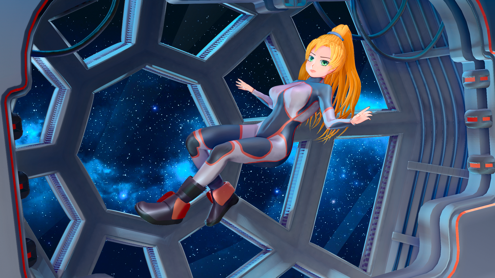 Space girl - Anime art, , Deviantart