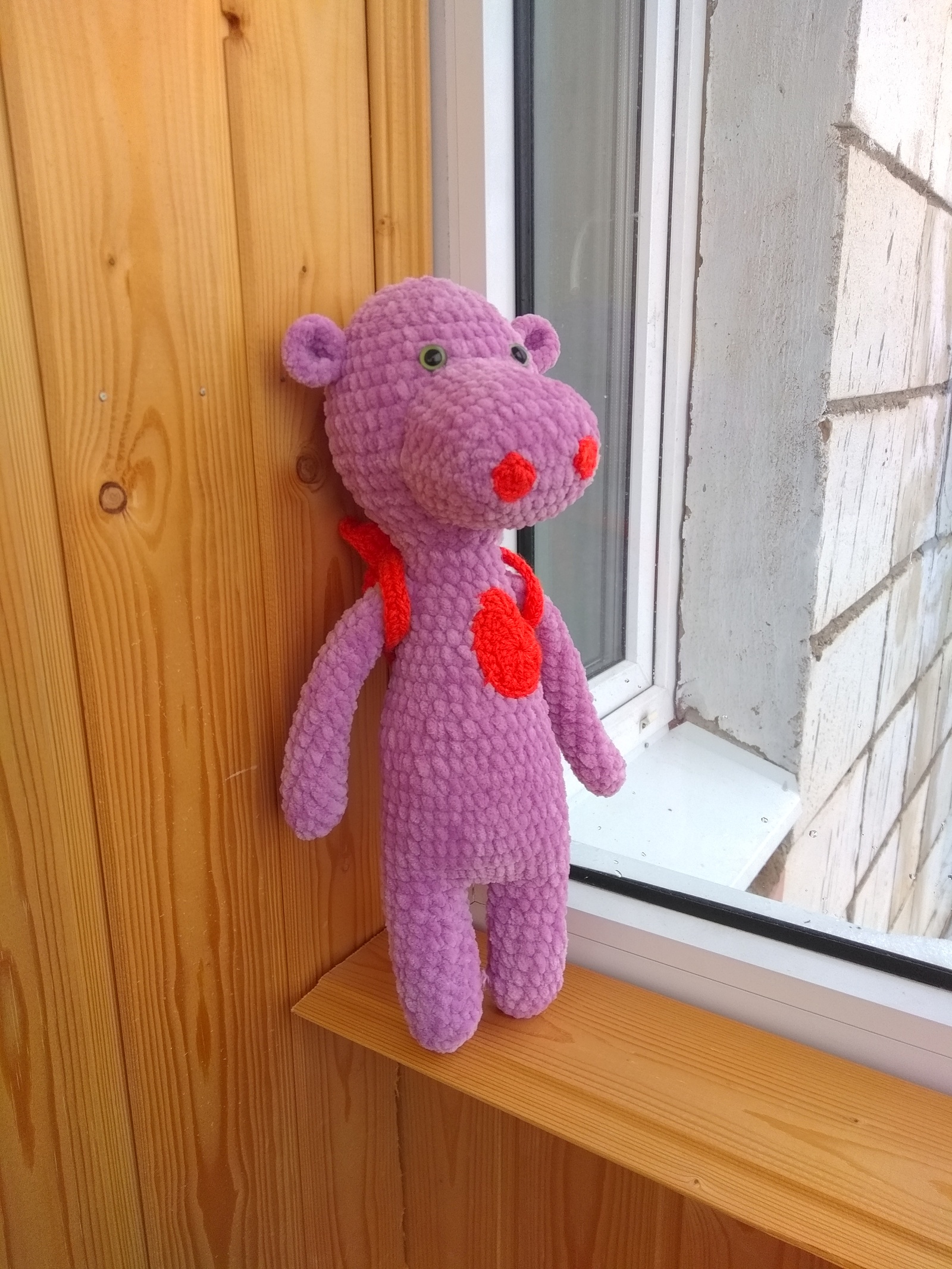 Hippo Behemoth - My, Soft toy, Toys, Author's toy, hippopotamus, Amigurumi, Longpost