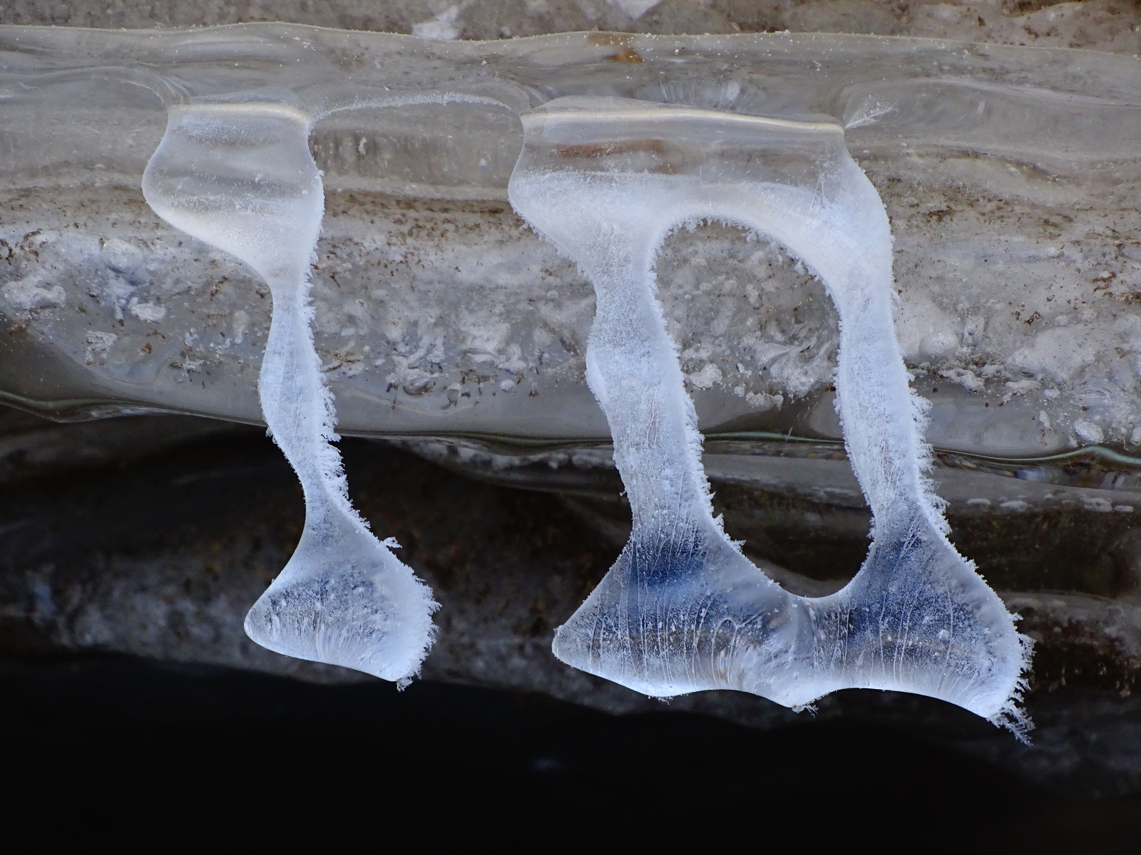 The Art of Mother Winter, on the Razdolnaya River - part 3. - My, Дальний Восток, Primorsky Krai, Oktyabrsky District, Razdolnaya River, Ice, Funny, Longpost