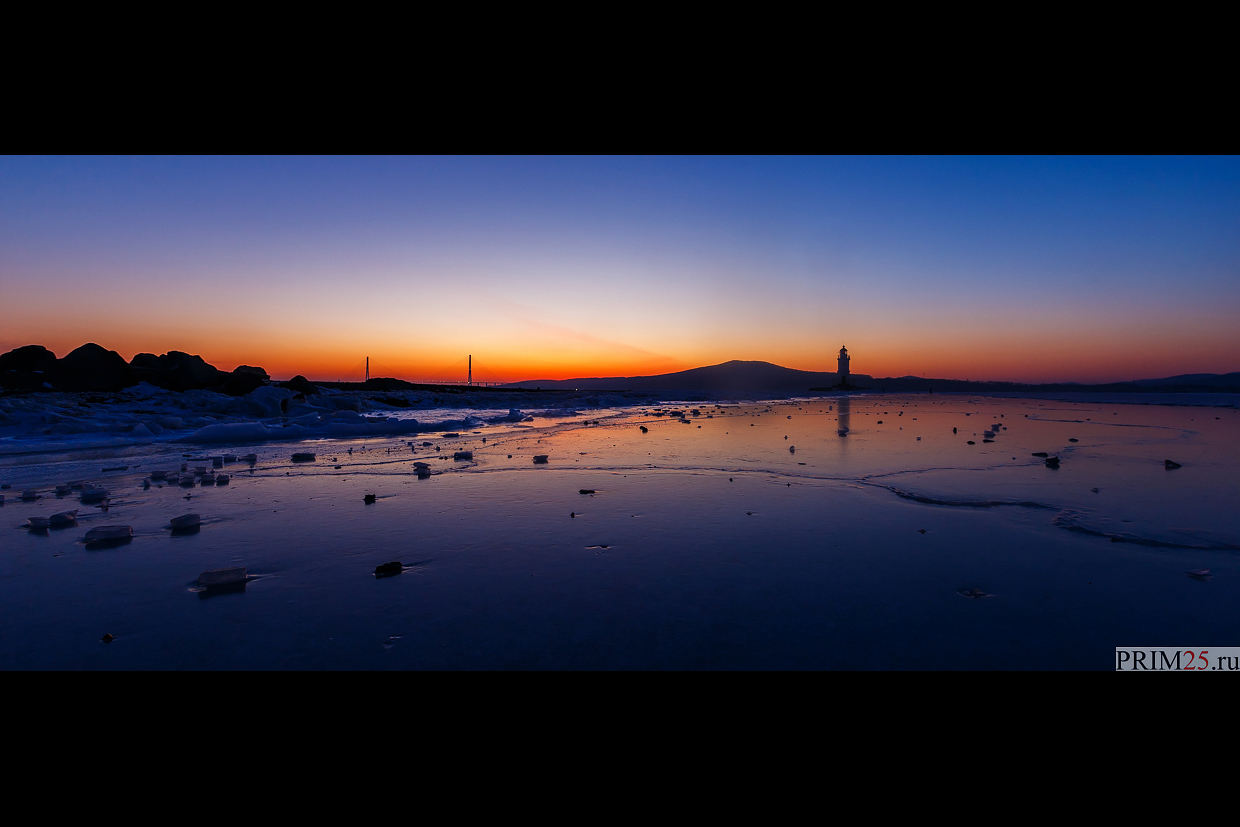 Christmas dawn at Tokarevsky lighthouse - My, Vladivostok, Tokarevsky Lighthouse, Longpost