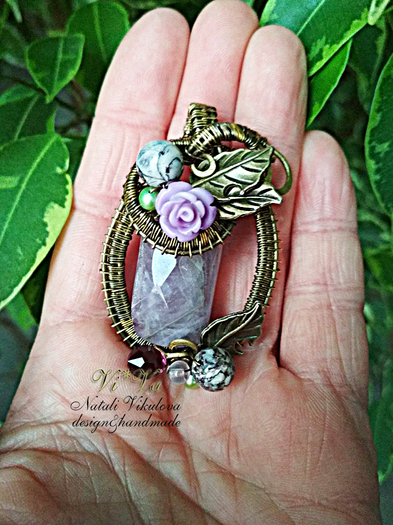 Vi*Va. Author's jewelry. - My, Copyright, Needlework without process, Decoration, Wire jewelry, Longpost