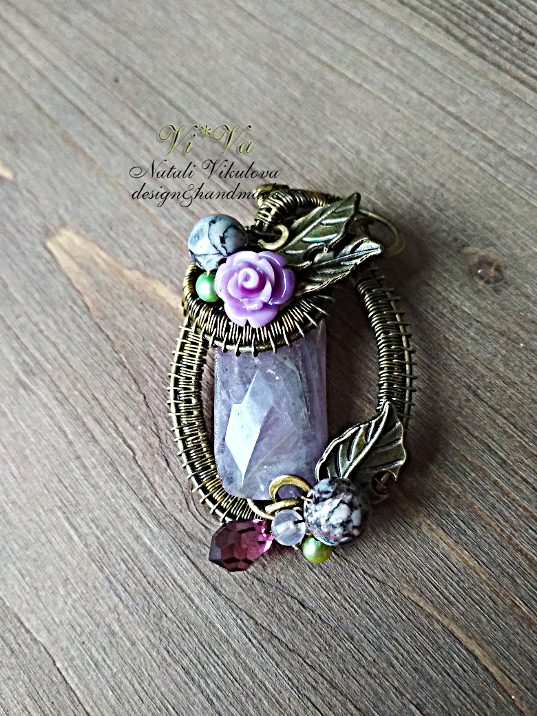 Vi*Va. Author's jewelry. - My, Copyright, Needlework without process, Decoration, Wire jewelry, Longpost