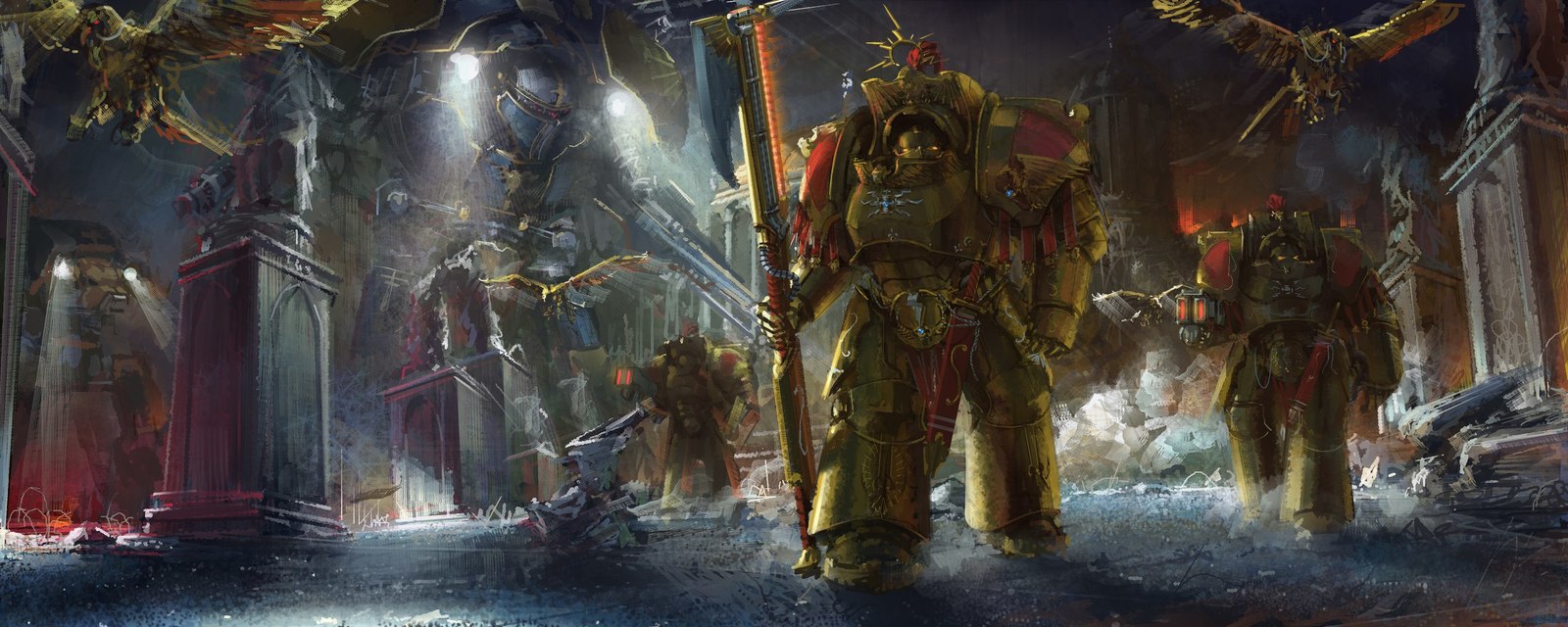 Adeptus Custodes - Warhammer 40k, Imperium, Adeptus Custodes, Wh Art