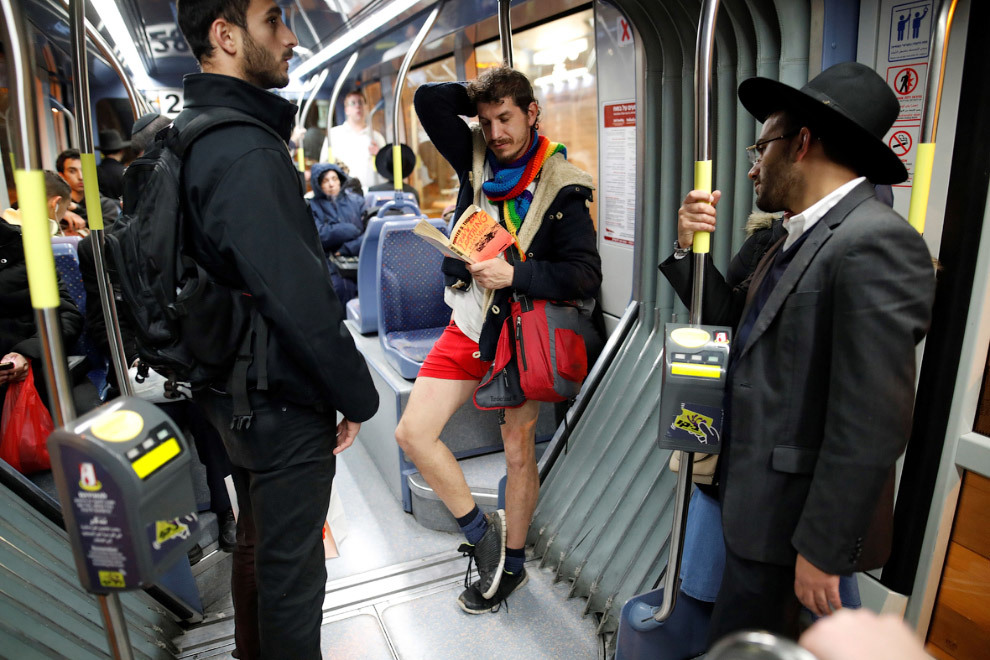 On the subway without pants - The photo, Flash mob, Metro without pants, Metro, Longpost