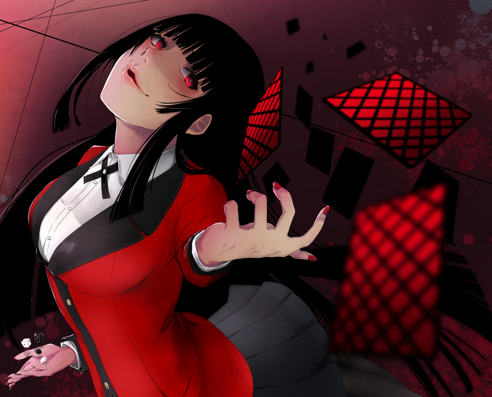 Kakegurui - Kakegurui, Anime Art, Аниме, Длиннопост